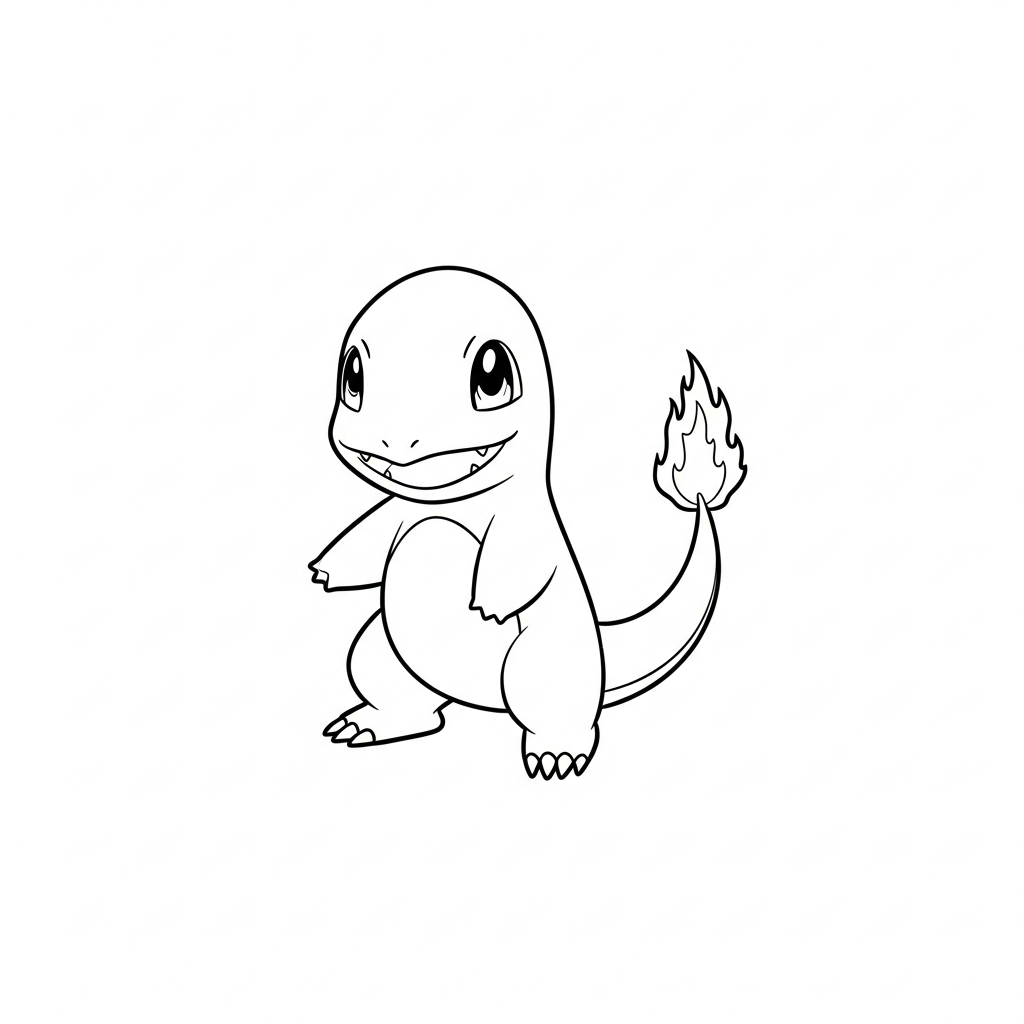 Tatuaje flash Charmander