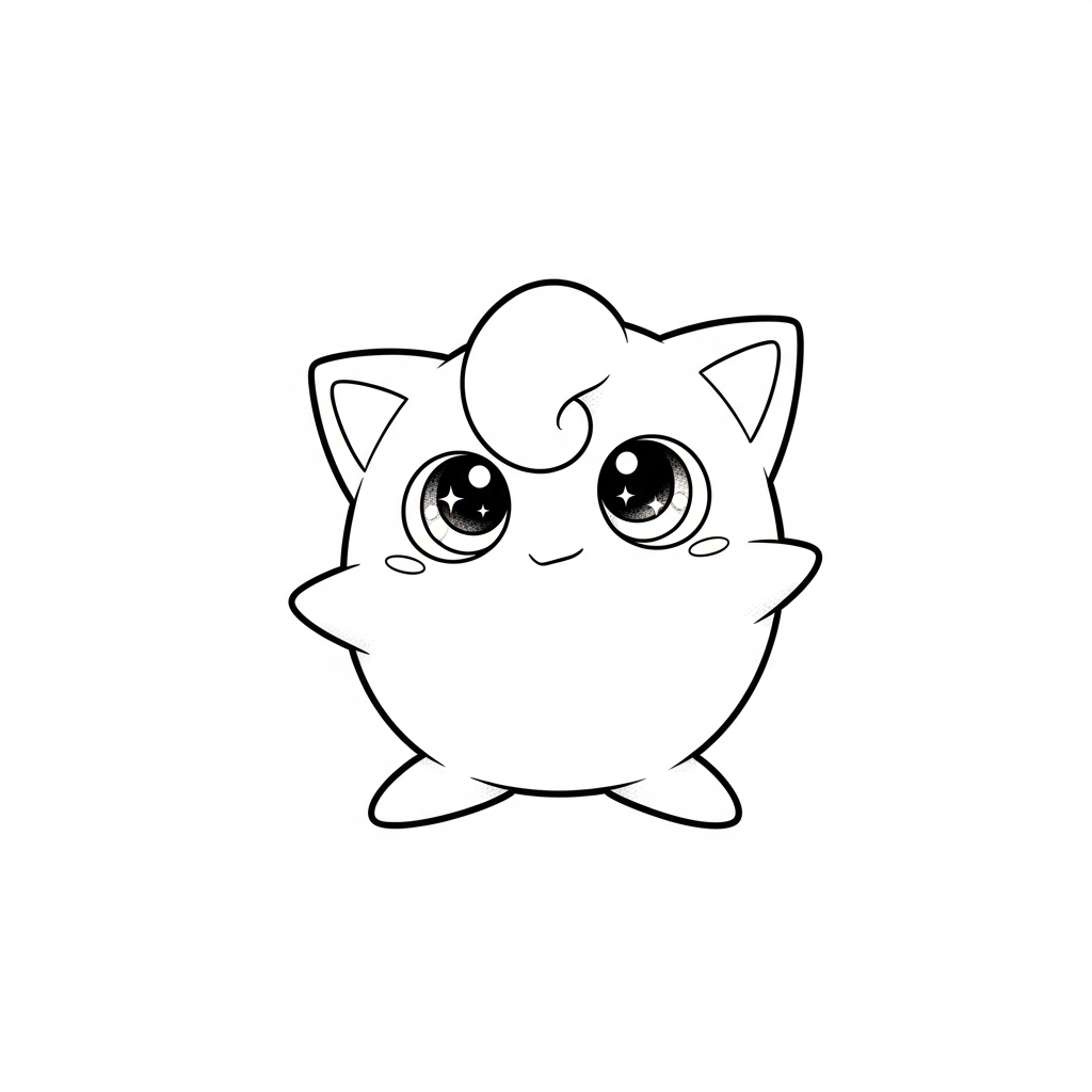 Tatuaje flash Jigglypuff